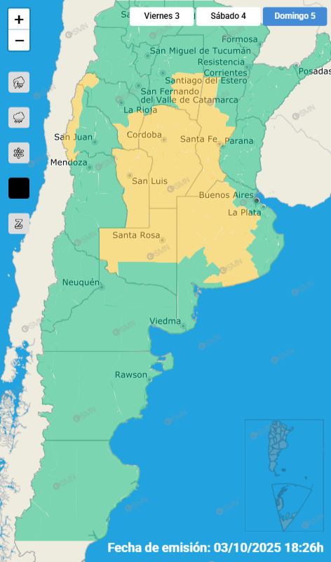 alerta smn vientos