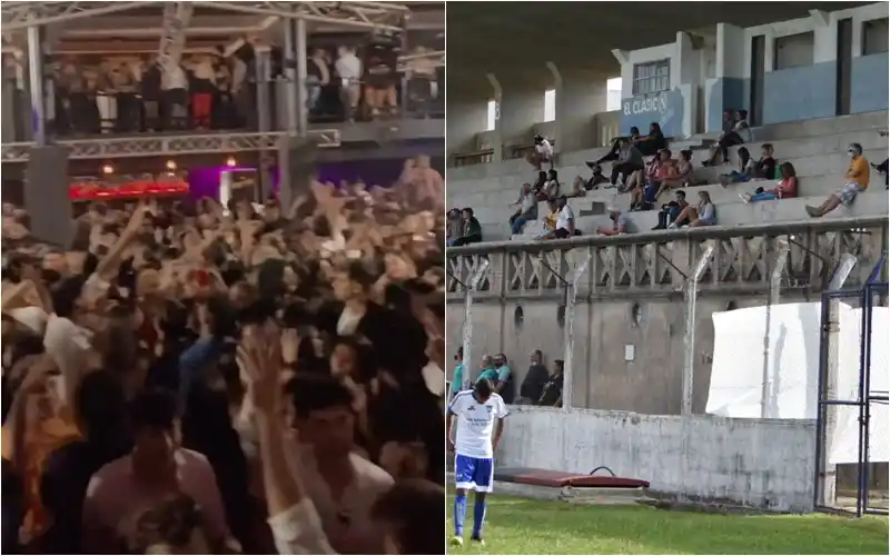 Boliches repletos y canchas semi vacías, la incoherencia que molesta a clubes y dirigentes