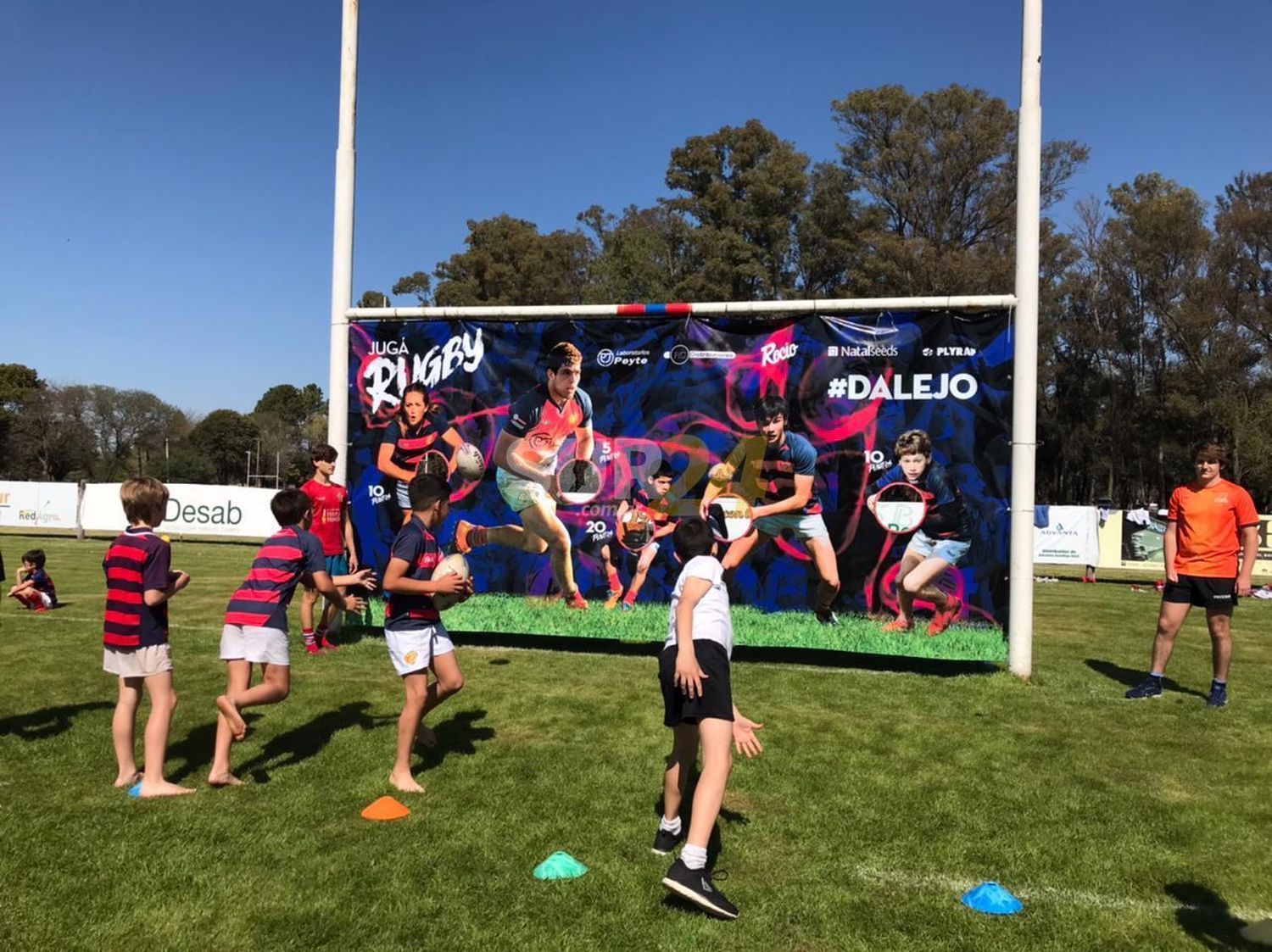 Jornada recreativa en el rugby del Jockey