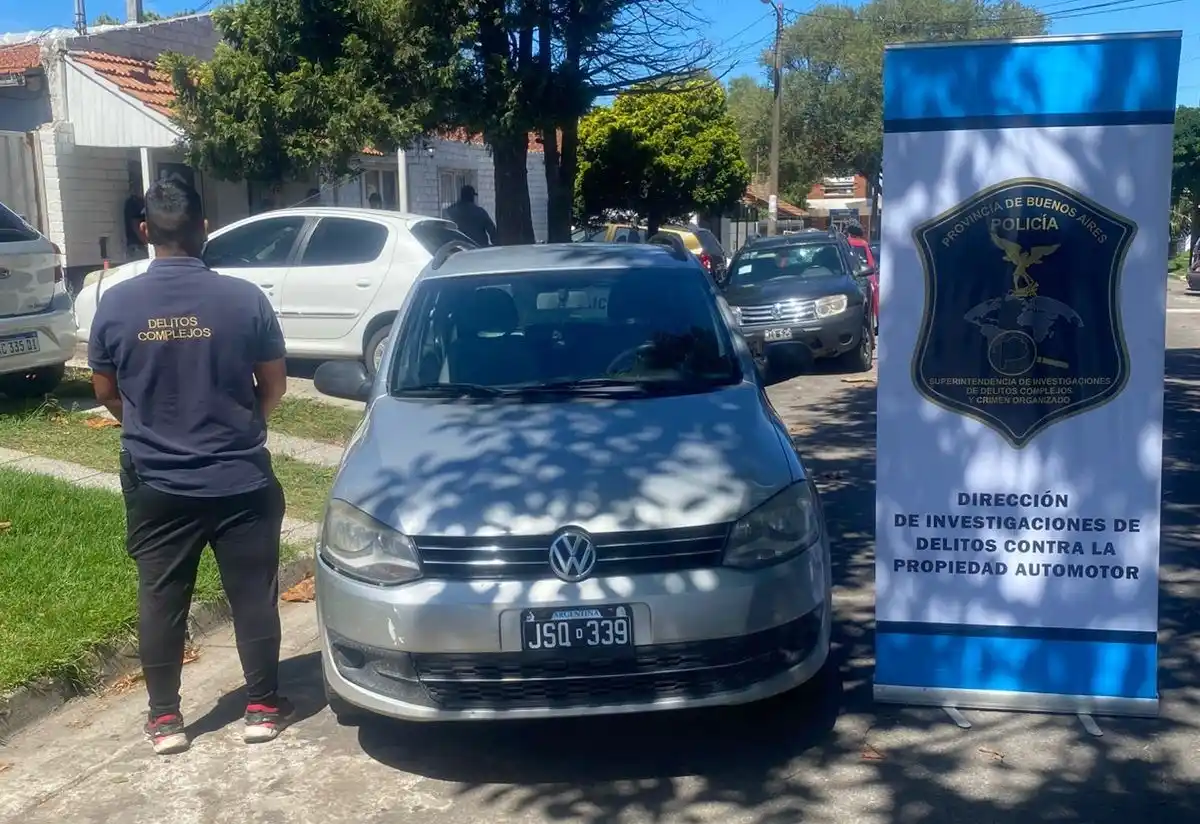 El procedimiento fue realizado por personal de la Dirección de Delitos contra la Propiedad del Automotor.