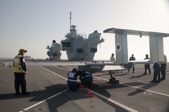 UK issues RFI for VANQUISH project: autonomous naval drone to operate alongside F‑35B from aircraft carriers