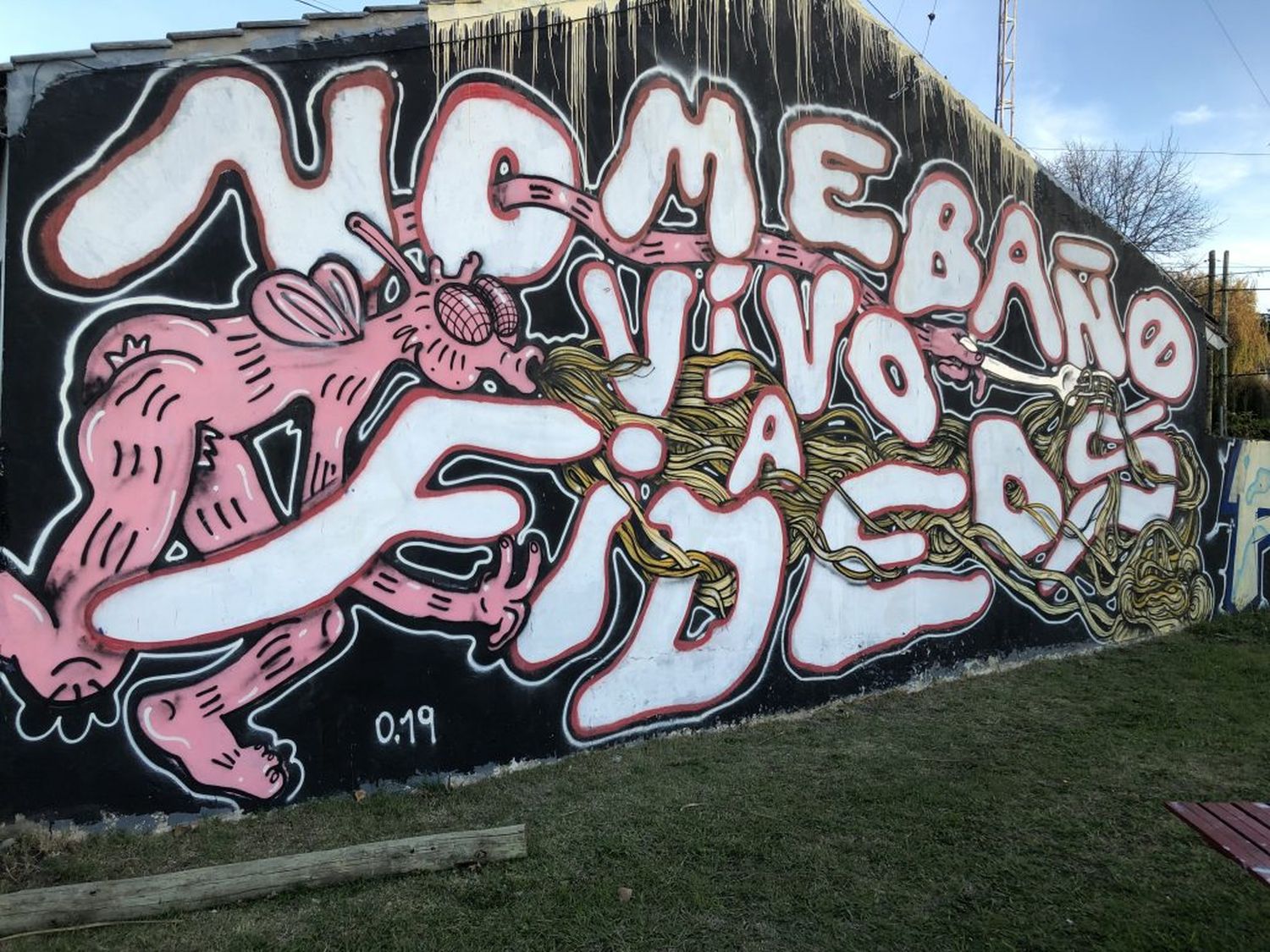 “No Me Baño”, el grafiti tandilense que se replicó en la Provincia