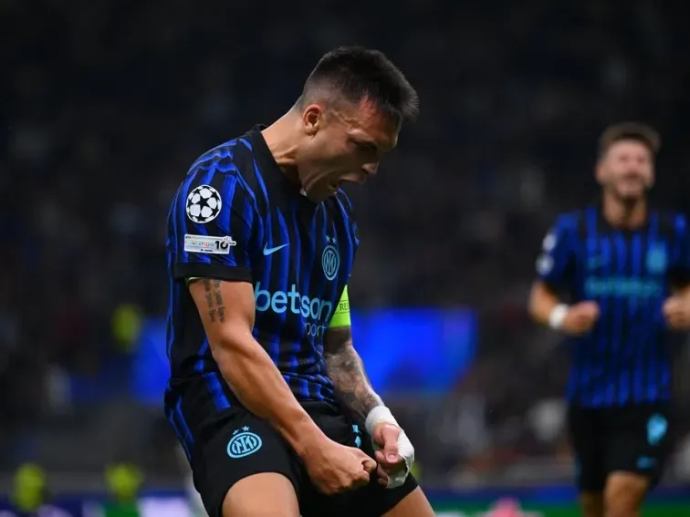 Doblete de Lautaro en el triunfo del Inter en Milán.Foto:AP