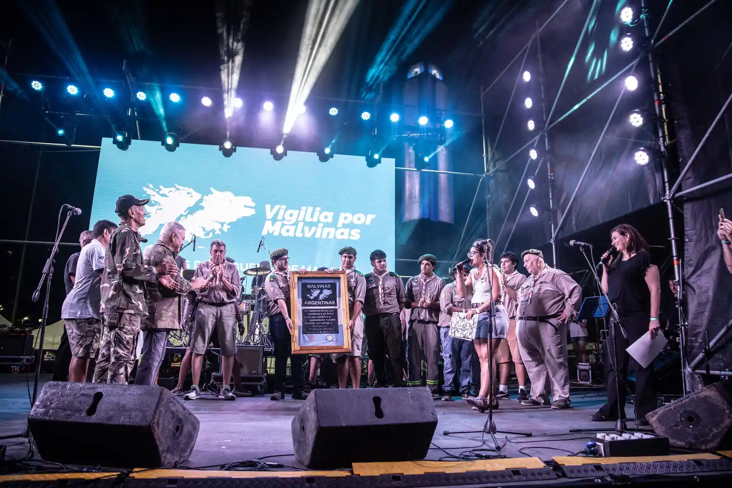 Vigilia por Malvinas.
