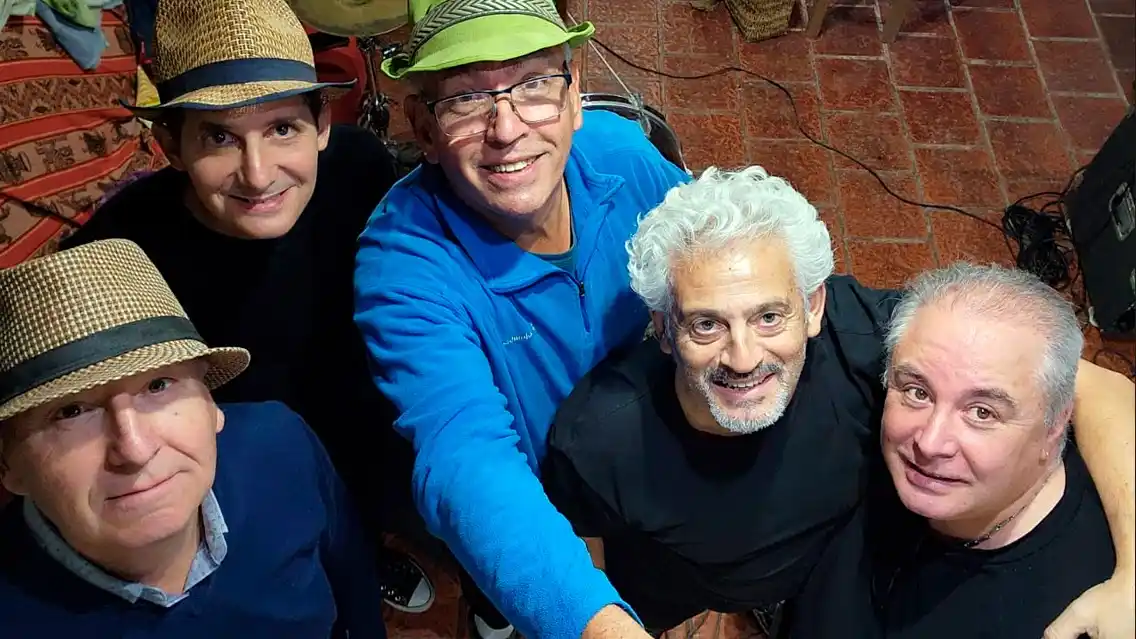 Integrantes de Tachame. Ariel González, Néstor Valente, Andrés Varela, Pedro Tapia y Gustavo Ottaviano