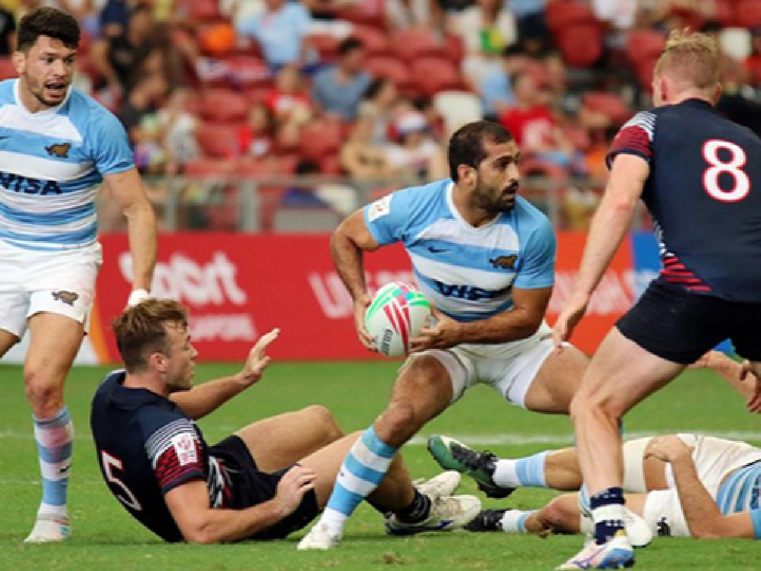 Los Pumas 7 golearon a Jamaica