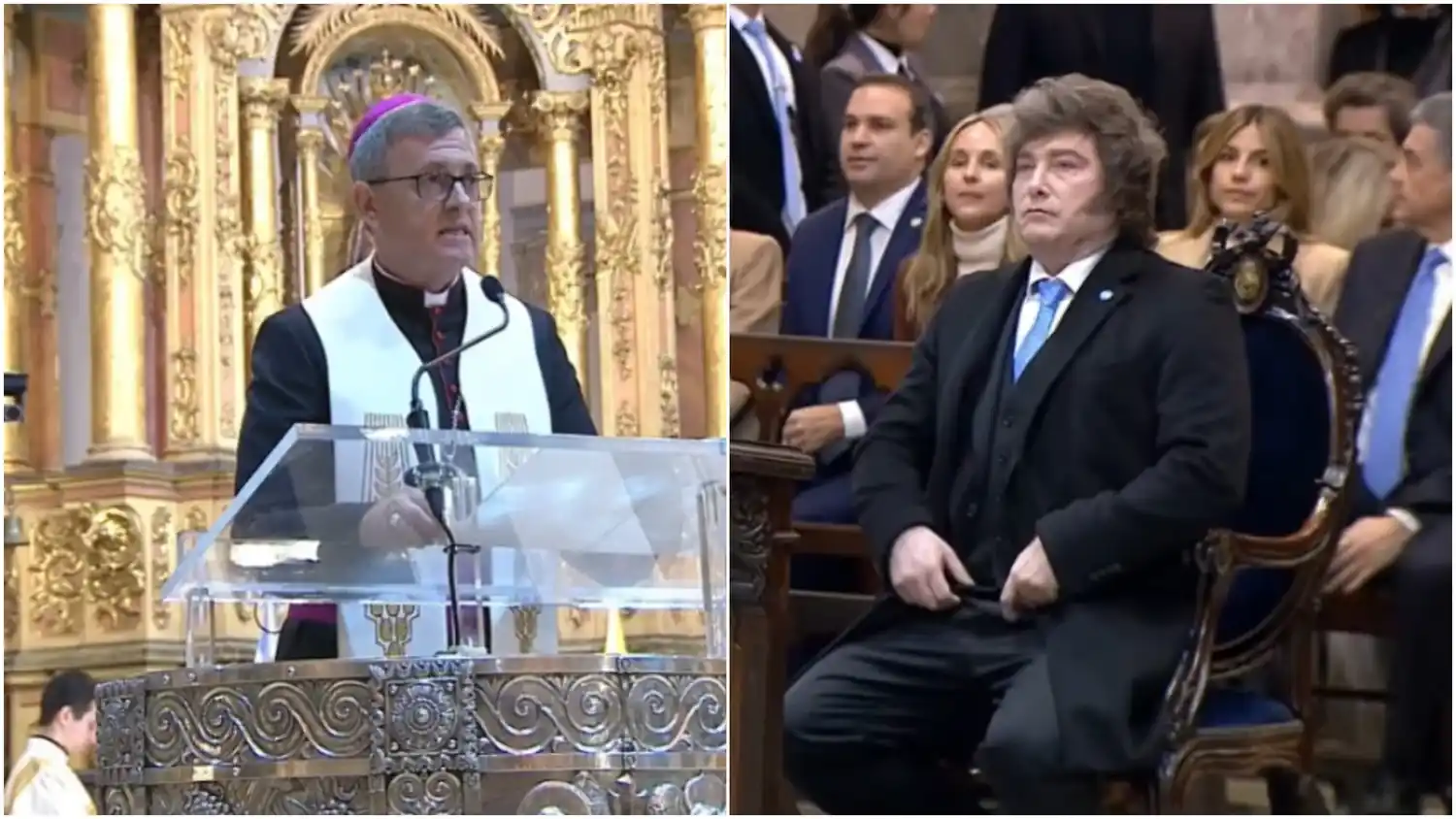 El mensaje de García Cuerva ante Milei en el Tedeum: "¿Los que nacieron con menos posibilidades solo deben sobrevivir?"