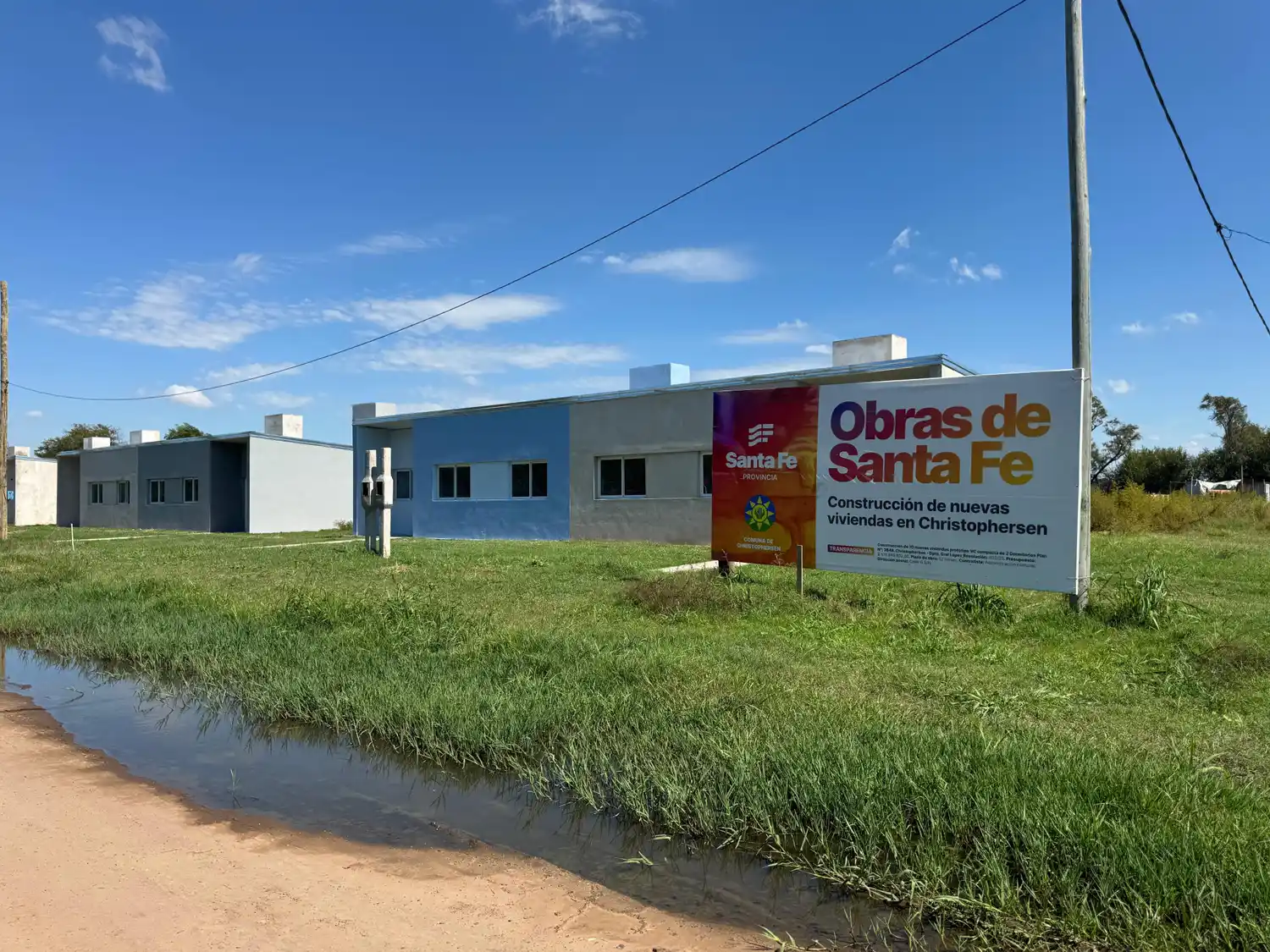 Viviendas construidas en Christophersen.
