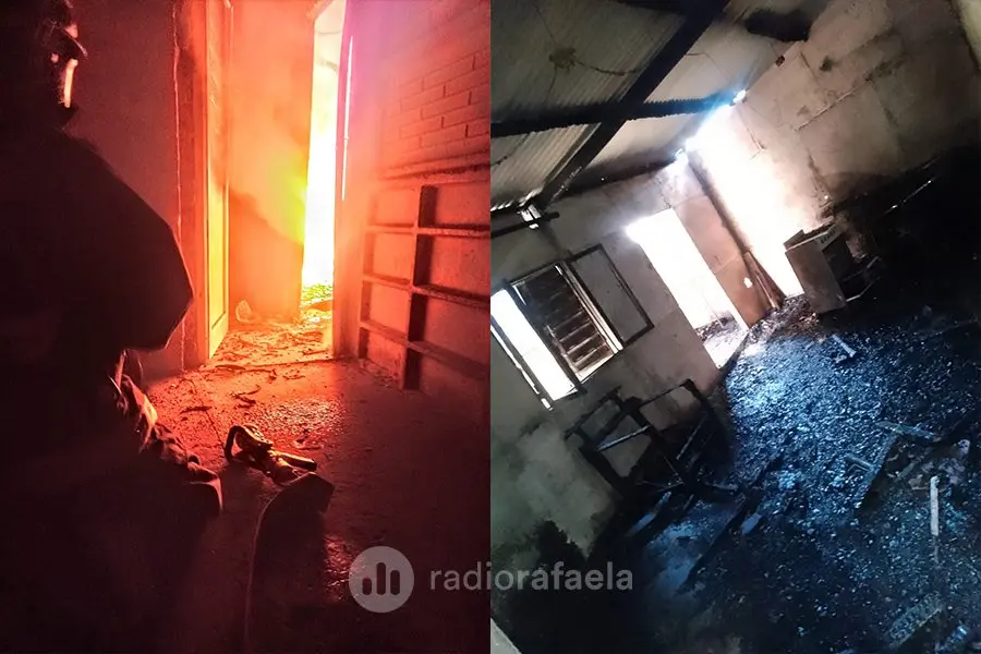 En llamas: grave incendio en una vivienda de barrio Italia con importantes pérdidas