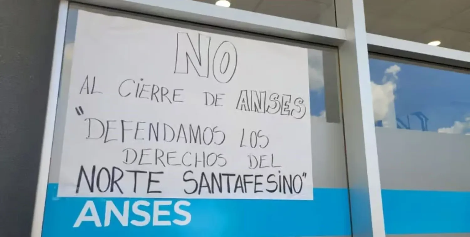 El norte santafesino resiste el cierre de oficinas de Anses.