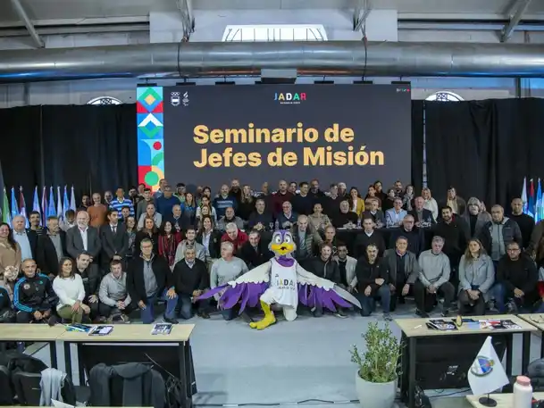 Javkin encabezó la apertura del Seminario de Jefes de Misión de los Juegos Jadar Rosario 2025.