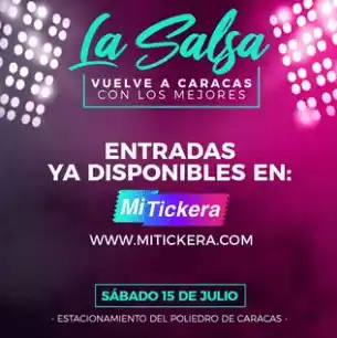 La salsa vuelve a Caracas será en el estacionamiento del Poliedro. Foto Instagram