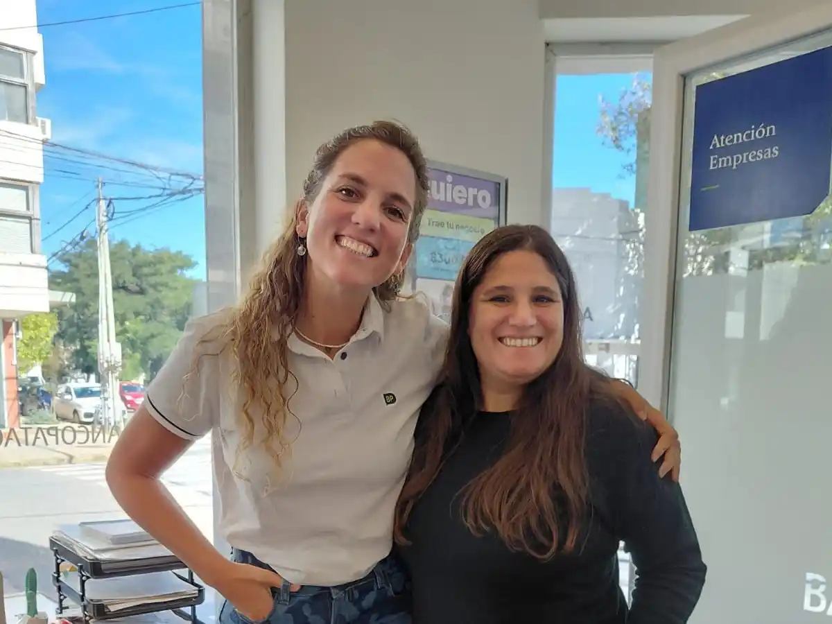 Delegadas. Jaqueline Álvarez y Soledad Rodríguez del Banco Patagonia