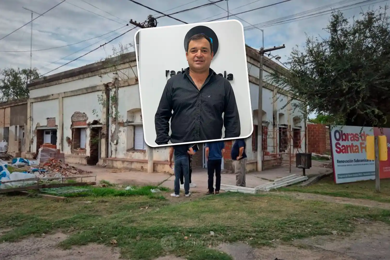 Sergio Ramos, presidente comunal de Saguier | Avanza la obra para transformar el ex Samco de Saguier en la Subcomisaría 18