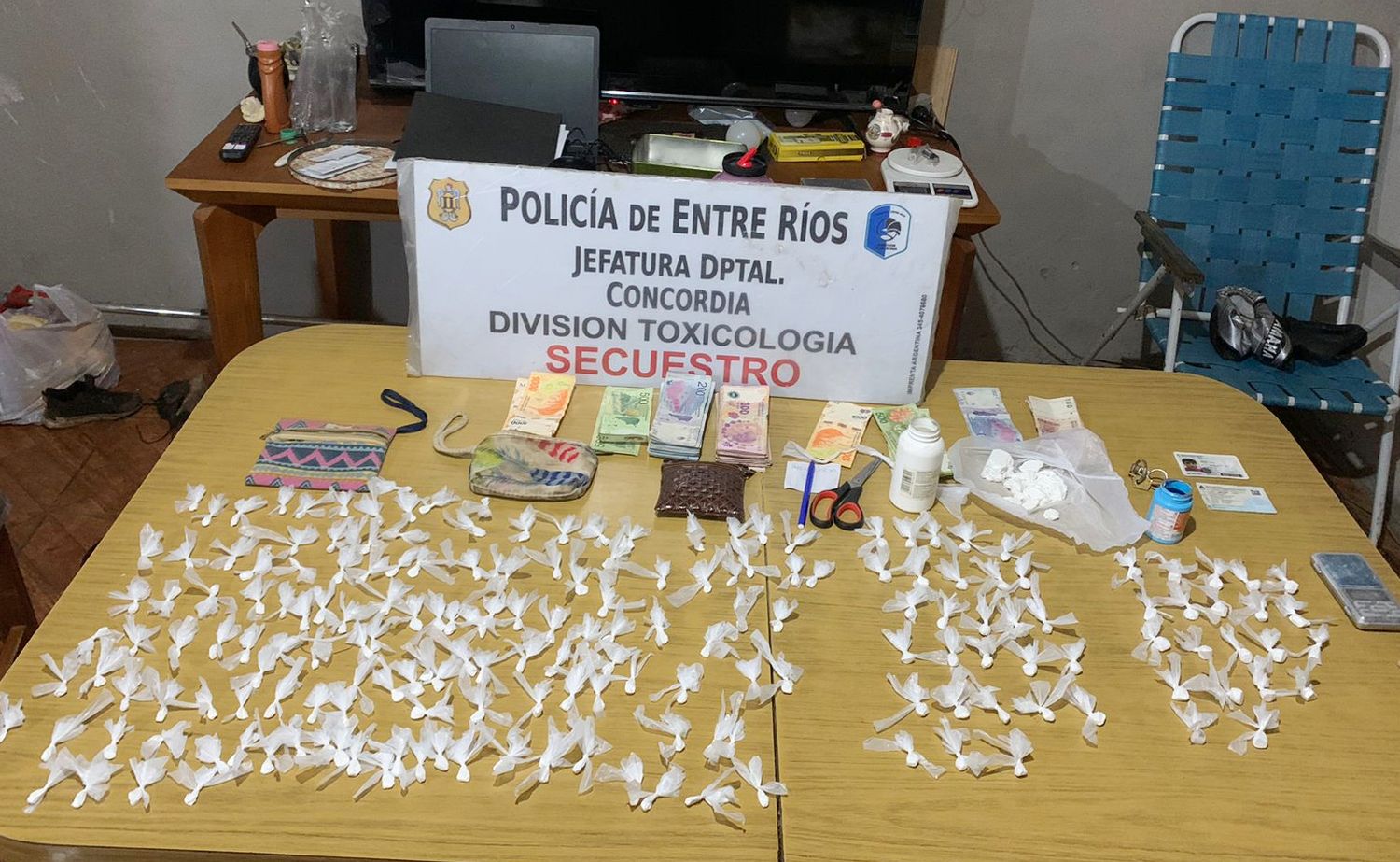 Importante detención y secuestro de estupefacientes