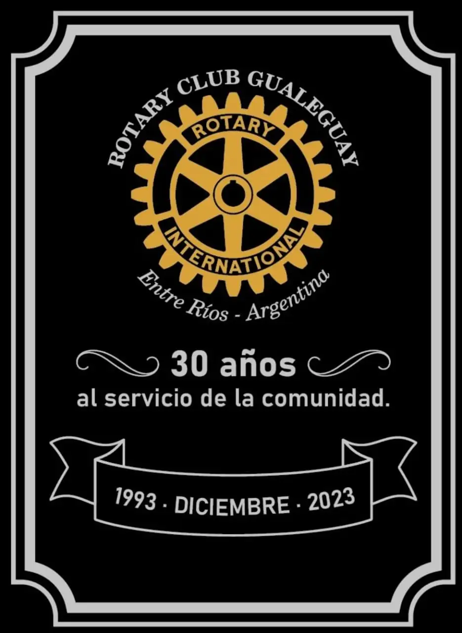 Placa homenaje a los 30años de la fundación-