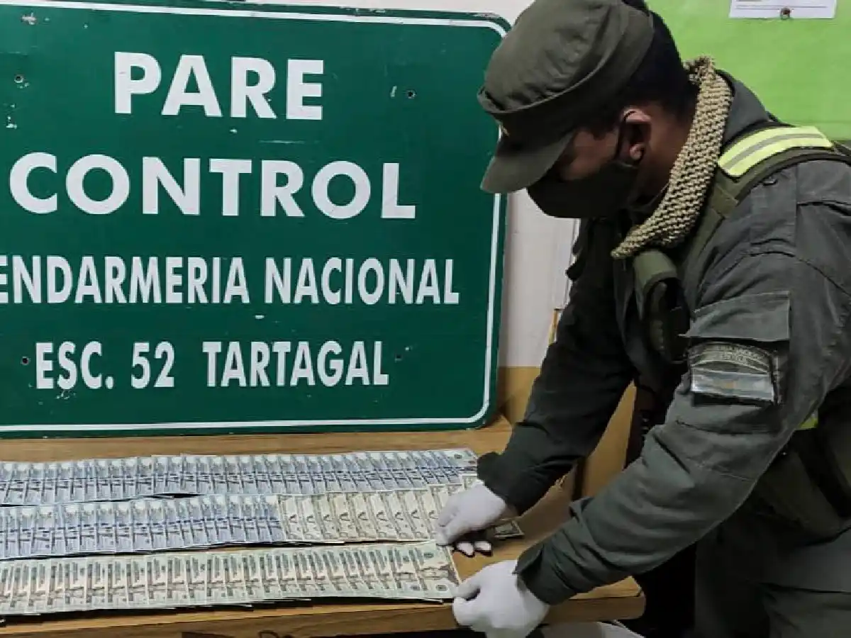 Secuestran más de dos millones de pesos y 9 mil dólares en Salta