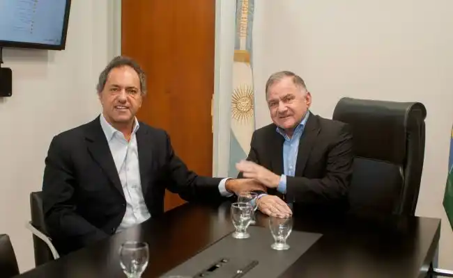 Pereyra recibió a Scioli en Florencio Varela