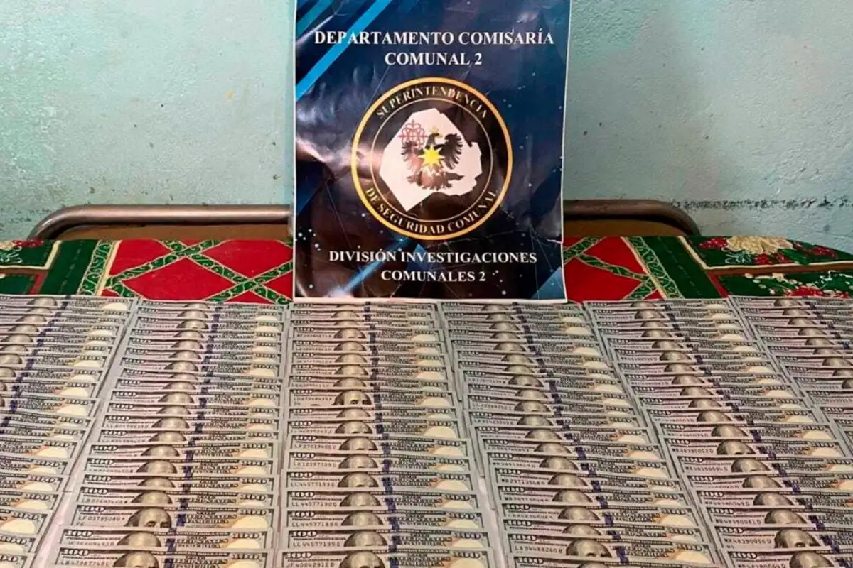Se incautaron USD 15.000