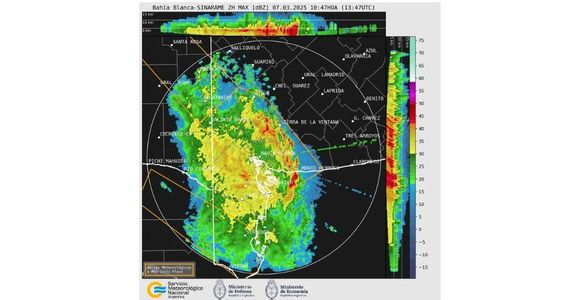 Alerta por tormentas severas en Tres Arroyos