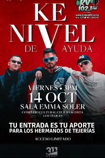 Arán y La Melodía perfecta cantarán por Las Tejerías. Foto Instagram