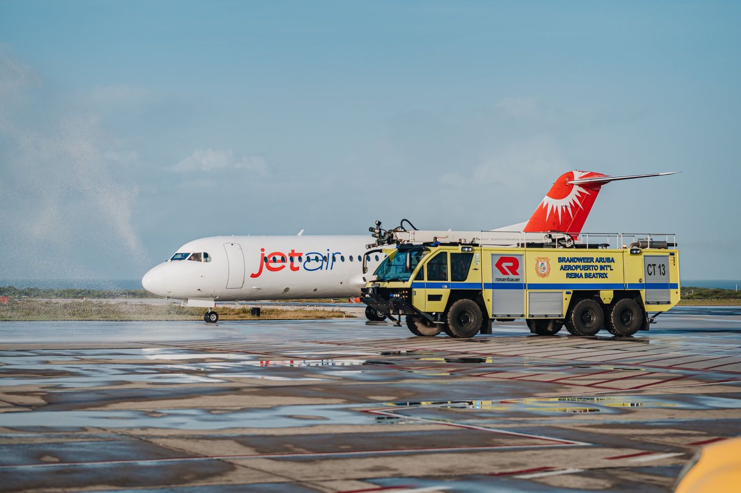 Jetair Caribbean inaugurated its flights to Aruba