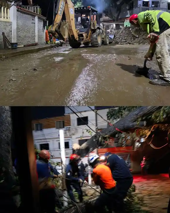 DESPUÉS DE CHAPARRÓN: restablecido acceso a las vías y servicio eléctrico en el 90% de La Guaira (+ Fotos)