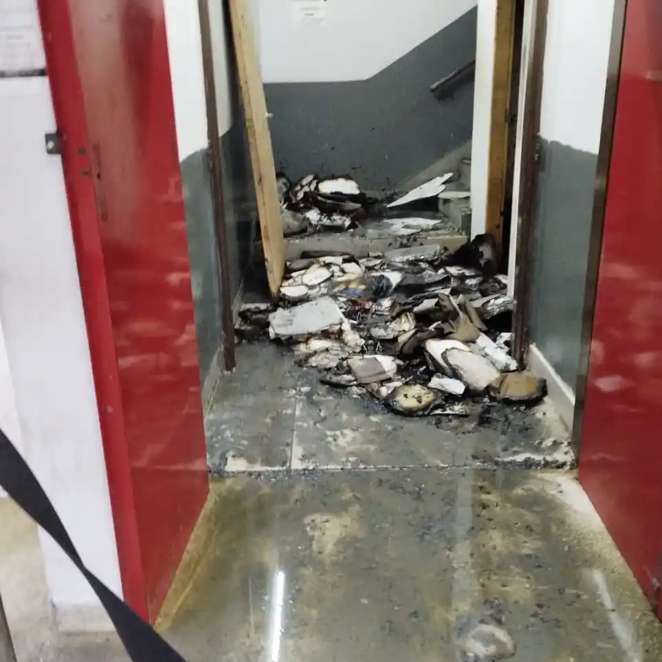 Principio de incendio en el Hospital Masvernat