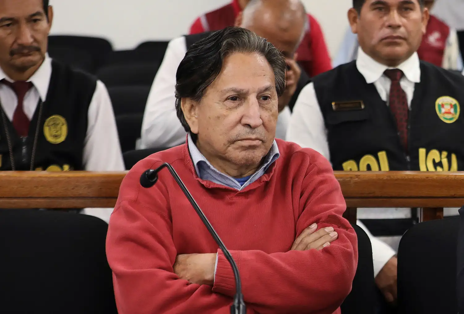 Alejandro Toledo fue presentadlo ante la Corte Nacional de Justicia Penal Especializada.