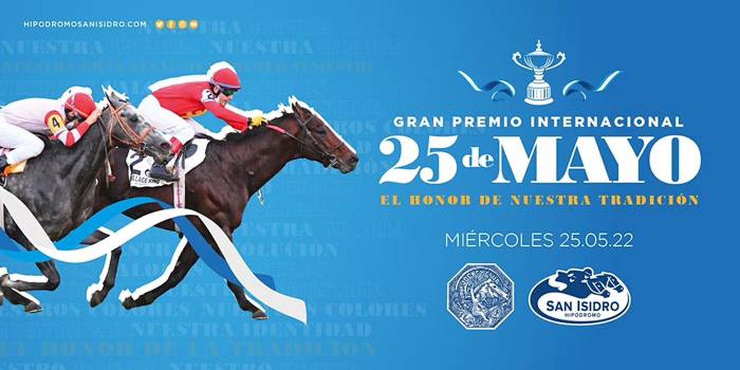 El 25 de Mayo se  celebra en el  Hipódromo de San Isidro