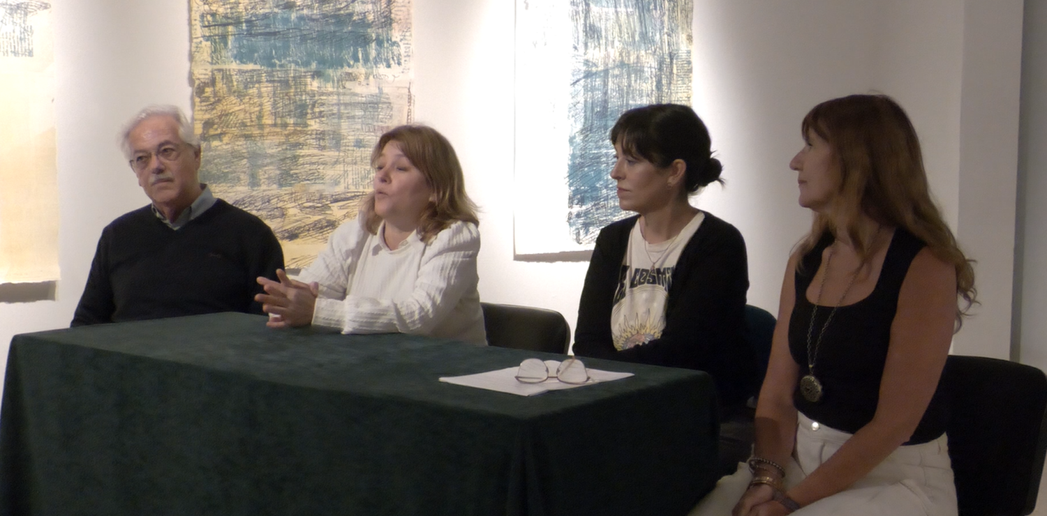 Granato, Sacconi, Guazelli y Gnocchini en la presentación de la Noche de los museos.