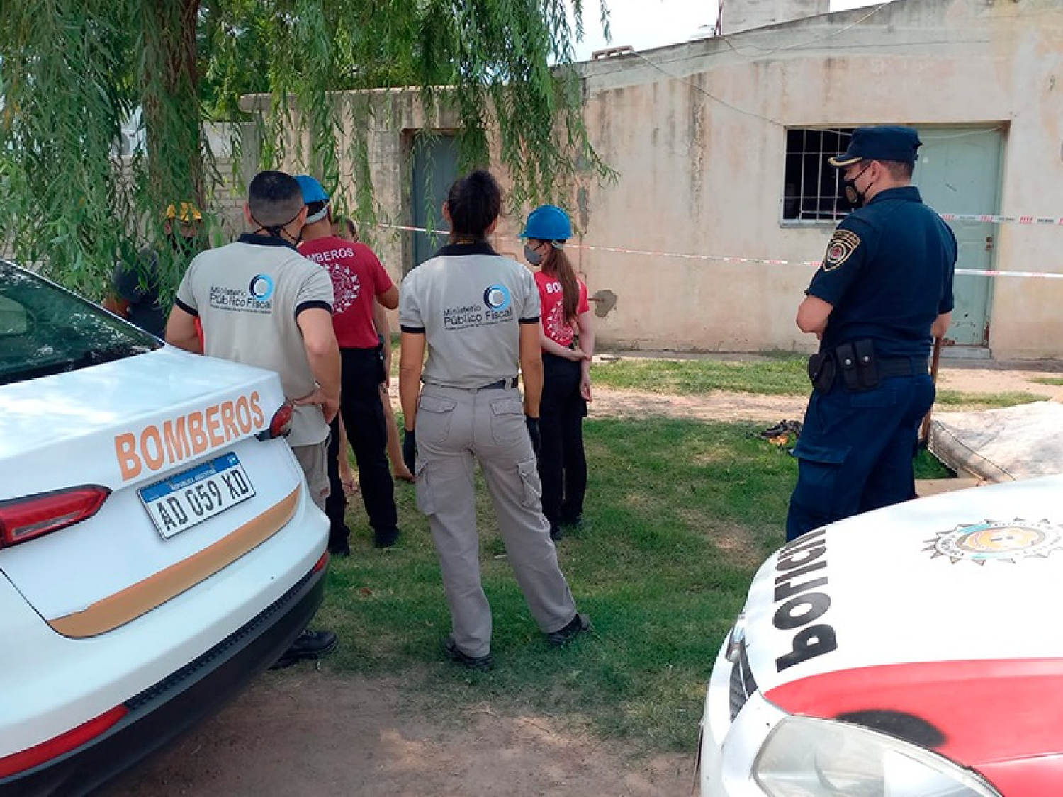 Porteña: investigan incendio en una casa donde había dos niños solos