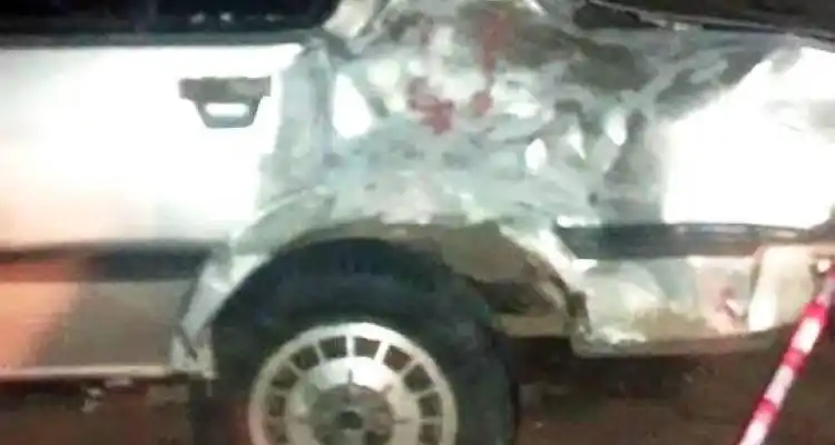 Santa Lucía: Trasladan al motociclista que chocó anoche