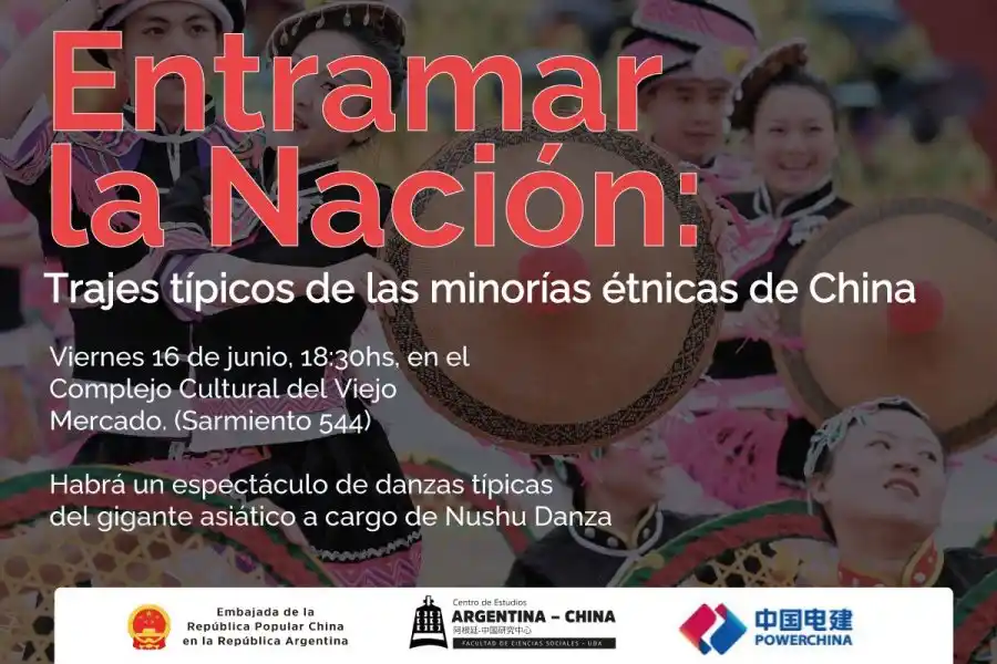 Muestra “Entramar la Nación”. Se trata de trajes típicos de las minorías étnicas de China. Se podrá visitar en las Salas III y IV del CCVM (Sarmiento 544), de 18:30 a 19:30