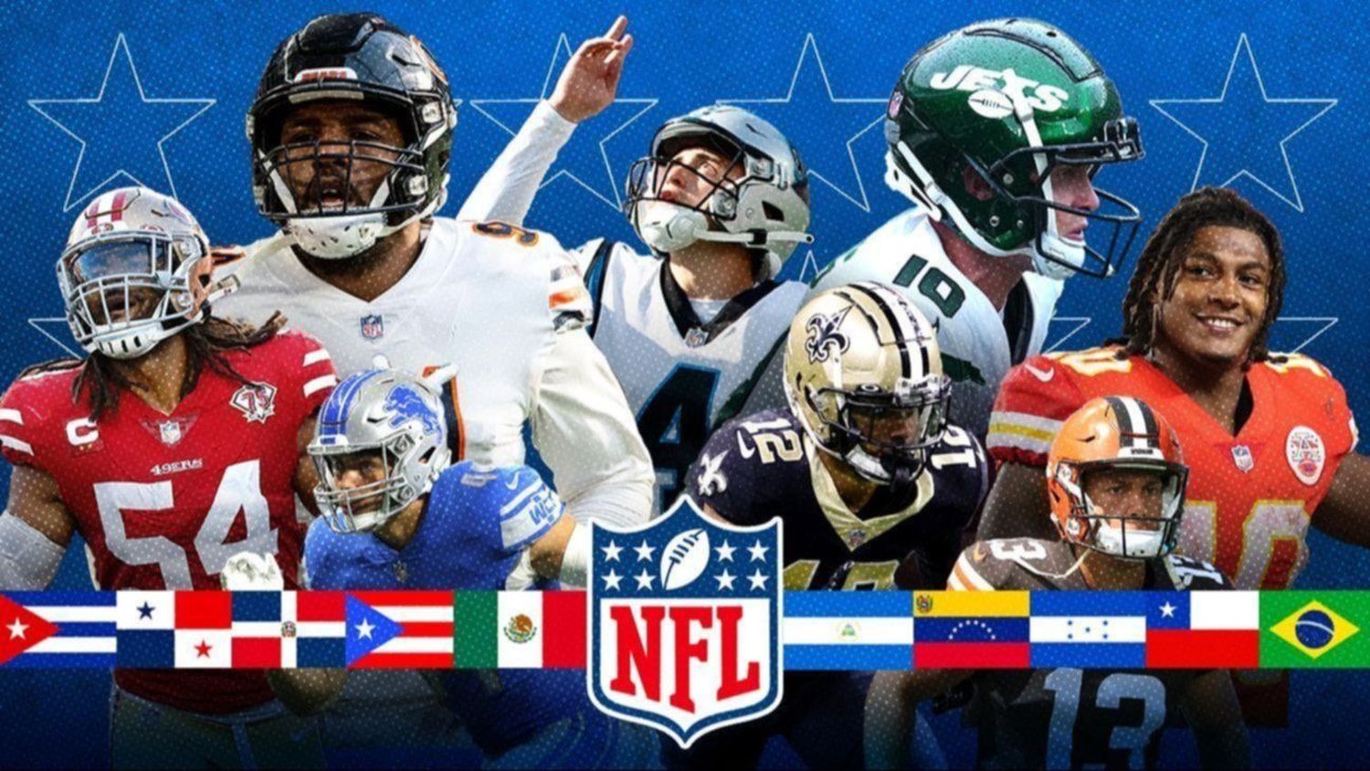 Estos son los jugadores latinos que juegan esta temporada en la NFL