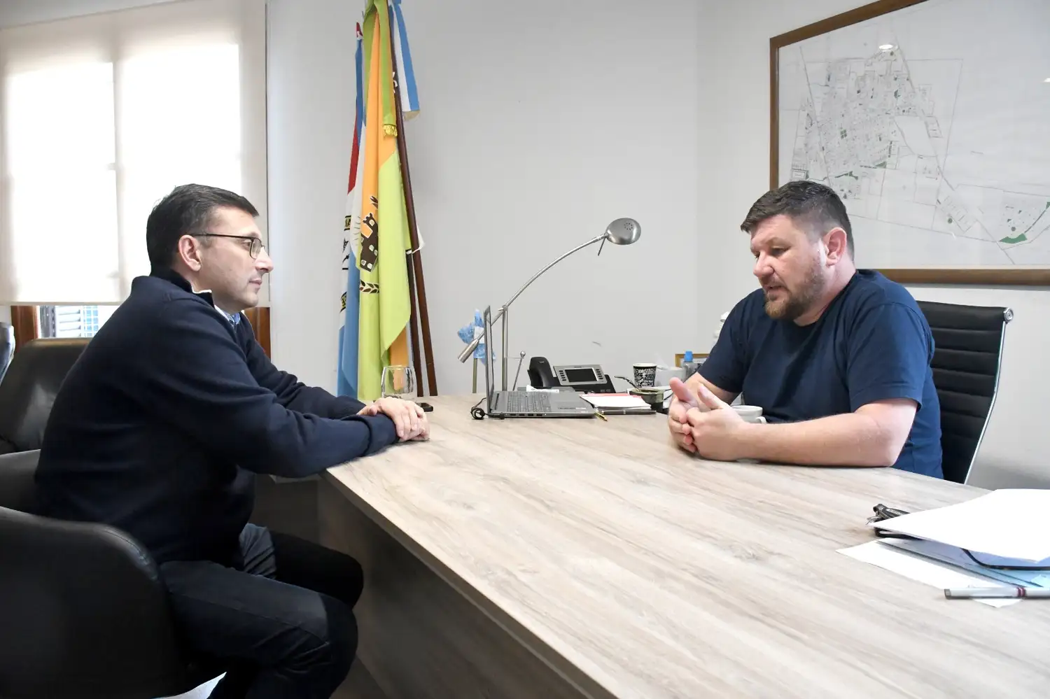 Pablo Pinotti se reunió con el presidente del Concejo rafaelino, Lisandro Mársico - 1