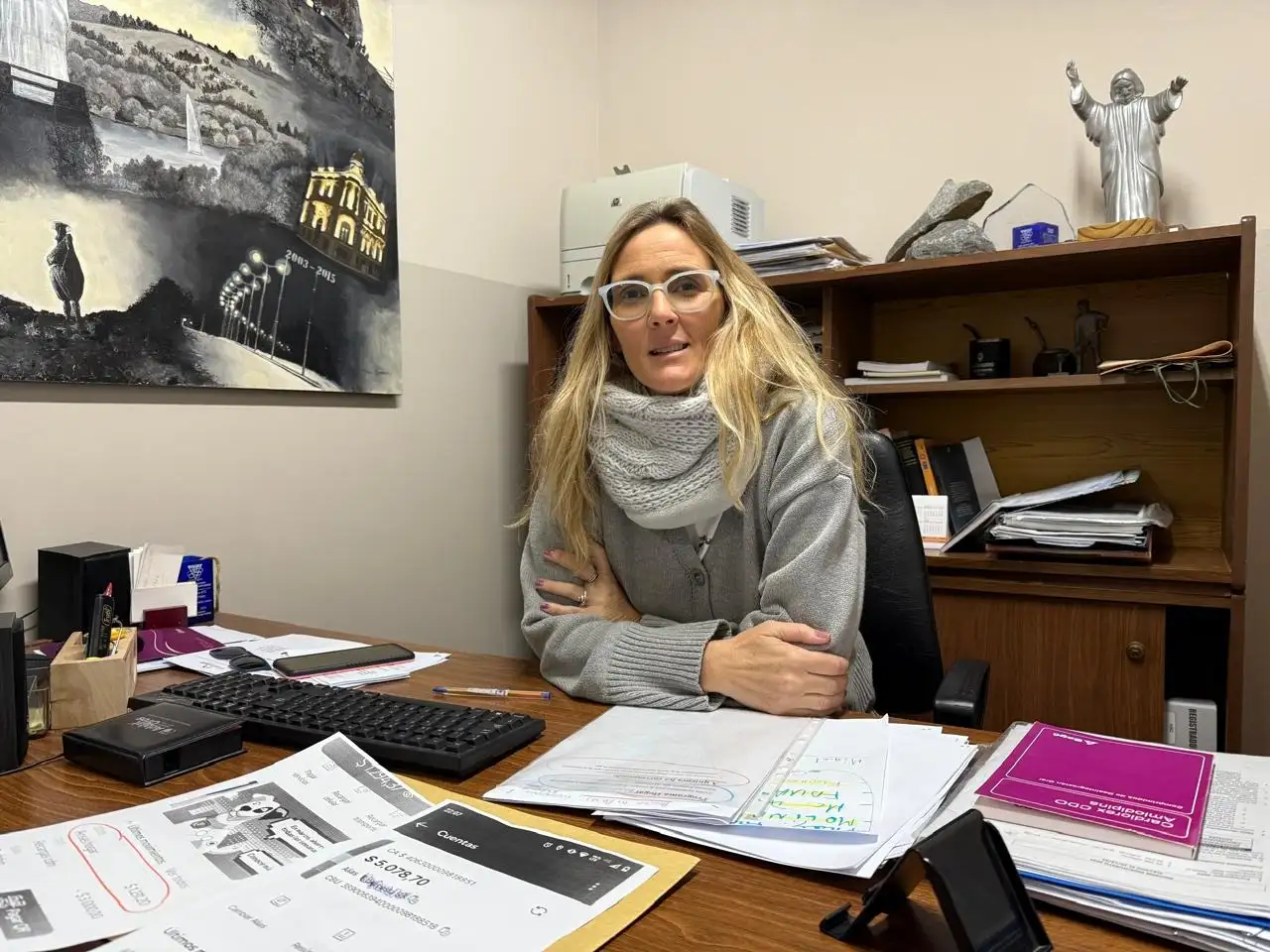 La concejal Guillermina Cadona -UCR-, impulsora del proyecto de resolución aprobado.