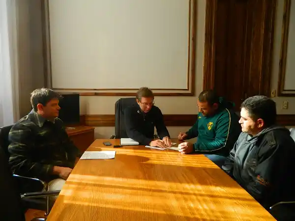 Entrega de aporte económico al Club Unión del Suburbio 