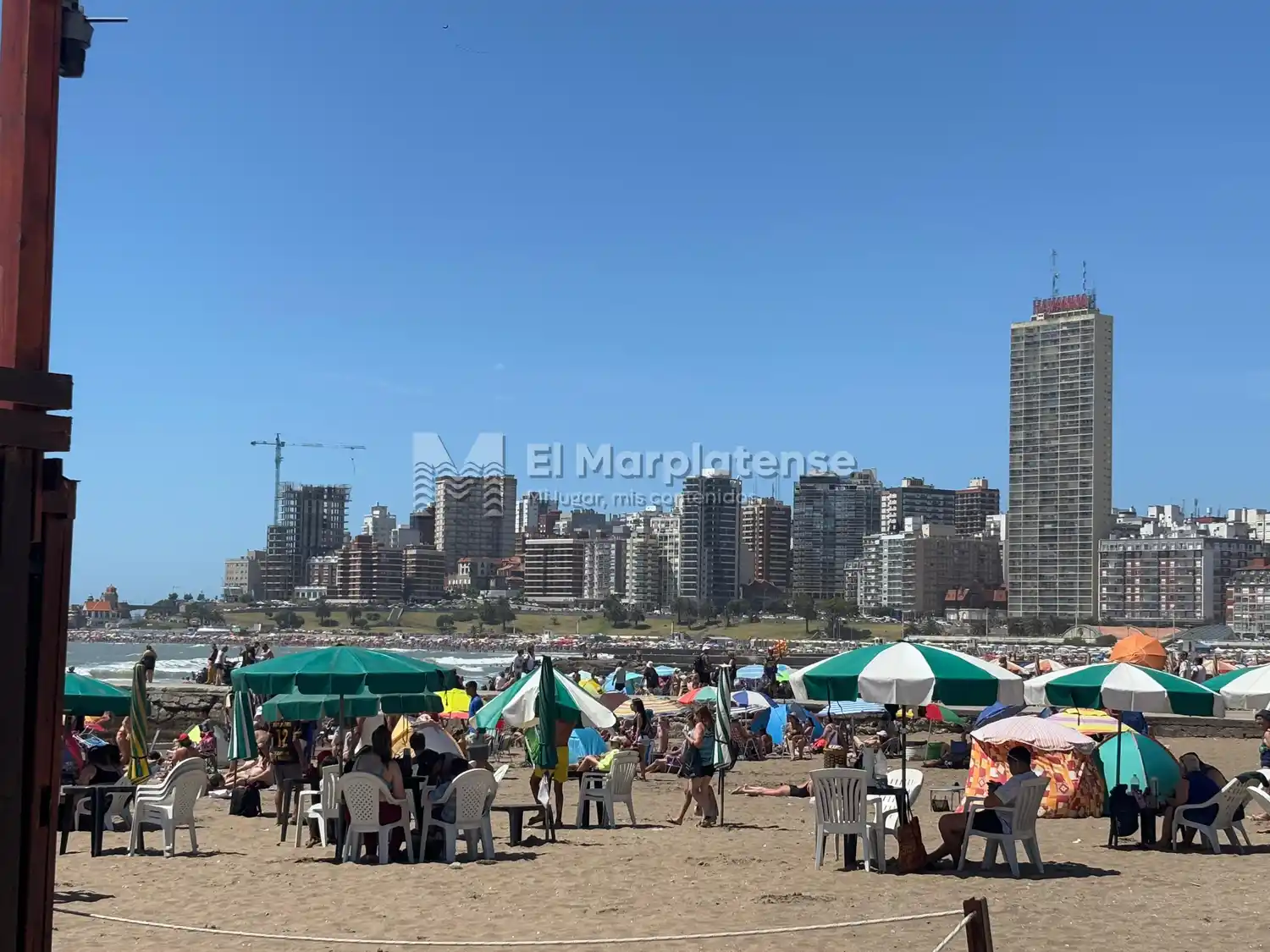 La máxima tendrá más color veraniego hoy en Mar del Plata.