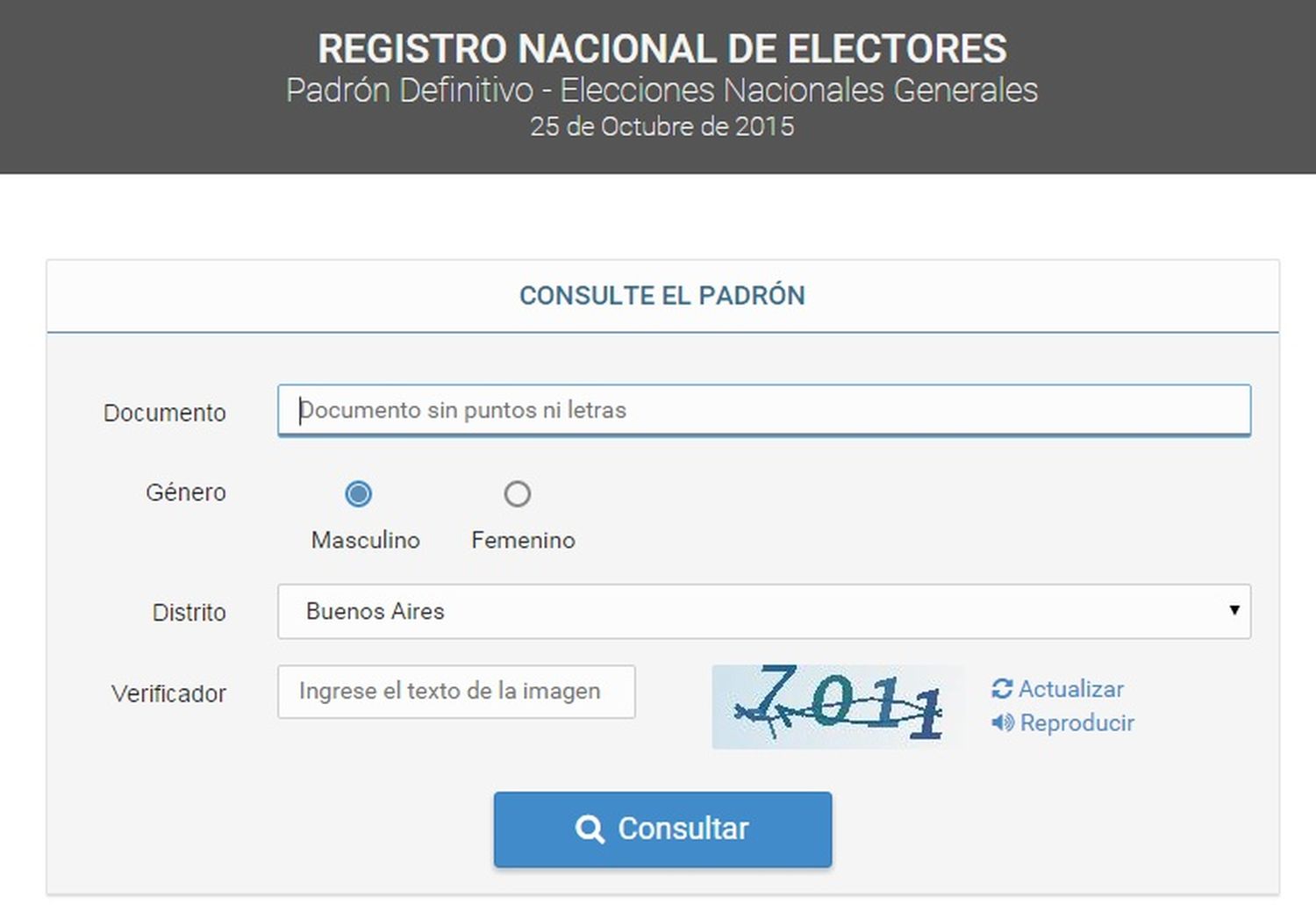 ¿Dónde votás?: Consultá el padrón electoral