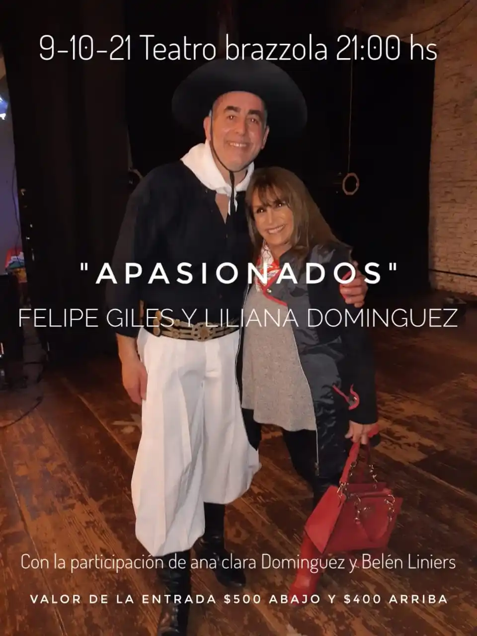 Entradas a la venta para el espectáculo musical y folclórico “Apasionados”