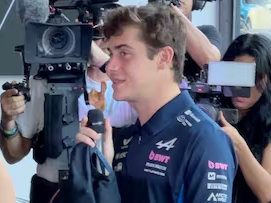 Colapinto ovacionado por los fans mexicanos en los eventos del miércoles.