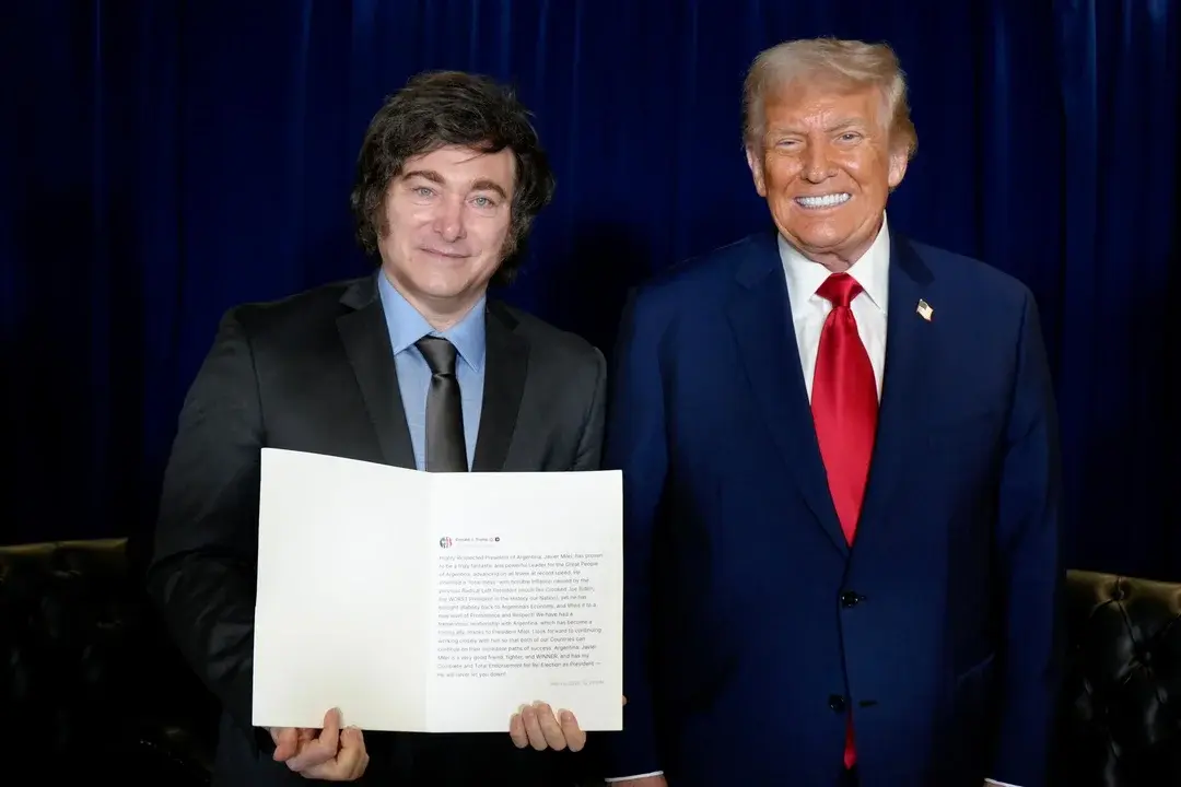 Trump felicitó a Milei por el resultado electoral