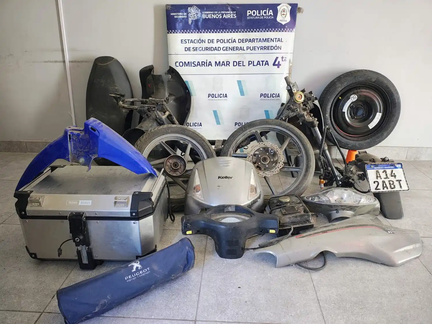 El hallazgo se realizó en una vivienda de French al 8400, en el marco de una investigación por robos de autos y motos.