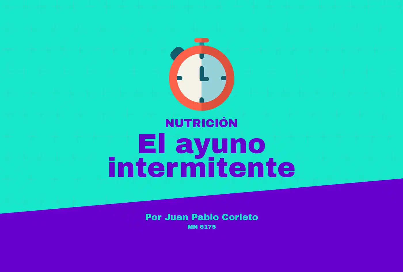La columna de nutrición del Licenciado Juan Pablo Corleto.
