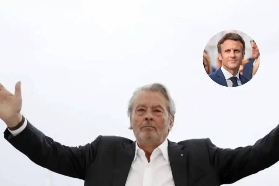 La emotiva despedida de Macron a Alain Delon: “Era un monumento francés”