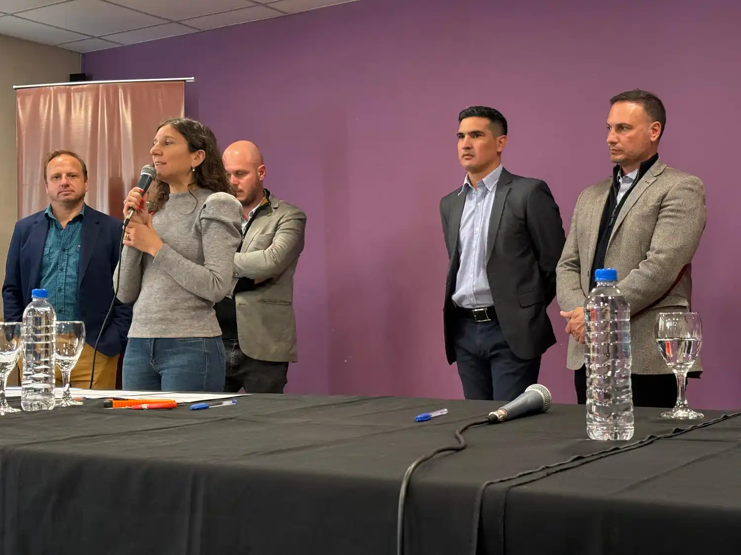 La senadora acompañó al ministro Lisandro Enrico en la recorrida por la región.