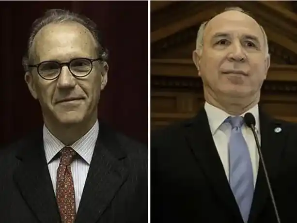 Dos integrantes de la Corte Suprema de Justicia.