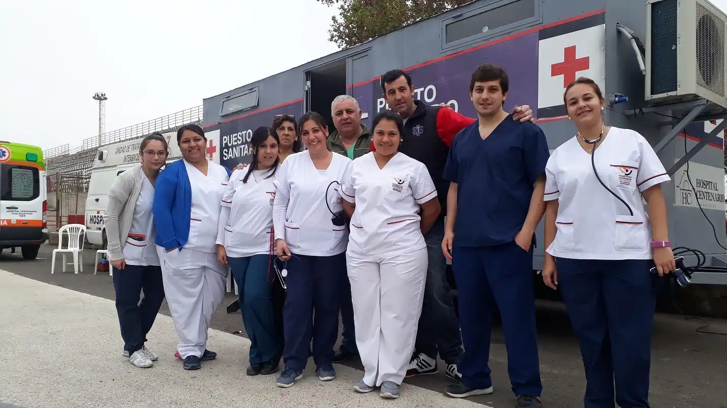 Entrenamiento de Bomberos: El Hospital brindó respaldo