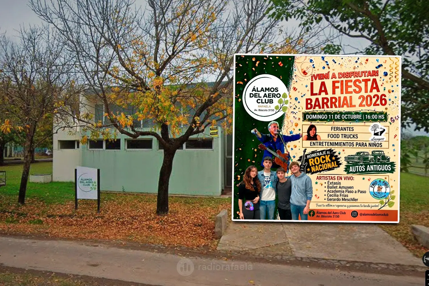 Álamos del Aeroclub prepara una gran fiesta barrial con música, danza y más de 100 feriantes: "¡Todos invitados!"